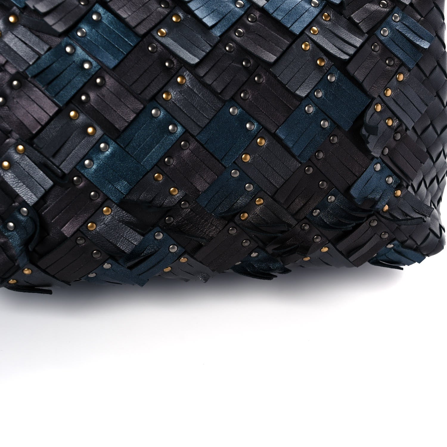 Bottega Veneta Nappa Intrecciato Studded Nodini Bag Black 10 of 10