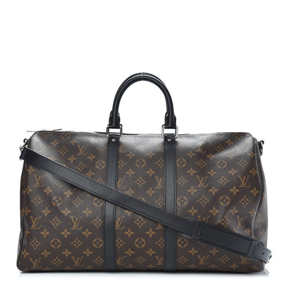 Louis Vuitton Monogram Macassar Keepall Bandouliere 45 1 of 12