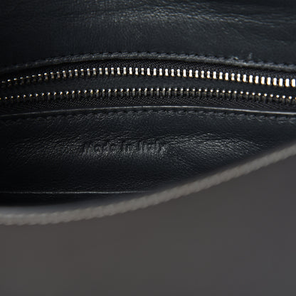 Celine Glazed Calfskin Small Bi-Color Trotteur Dark Grey 5 of 8
