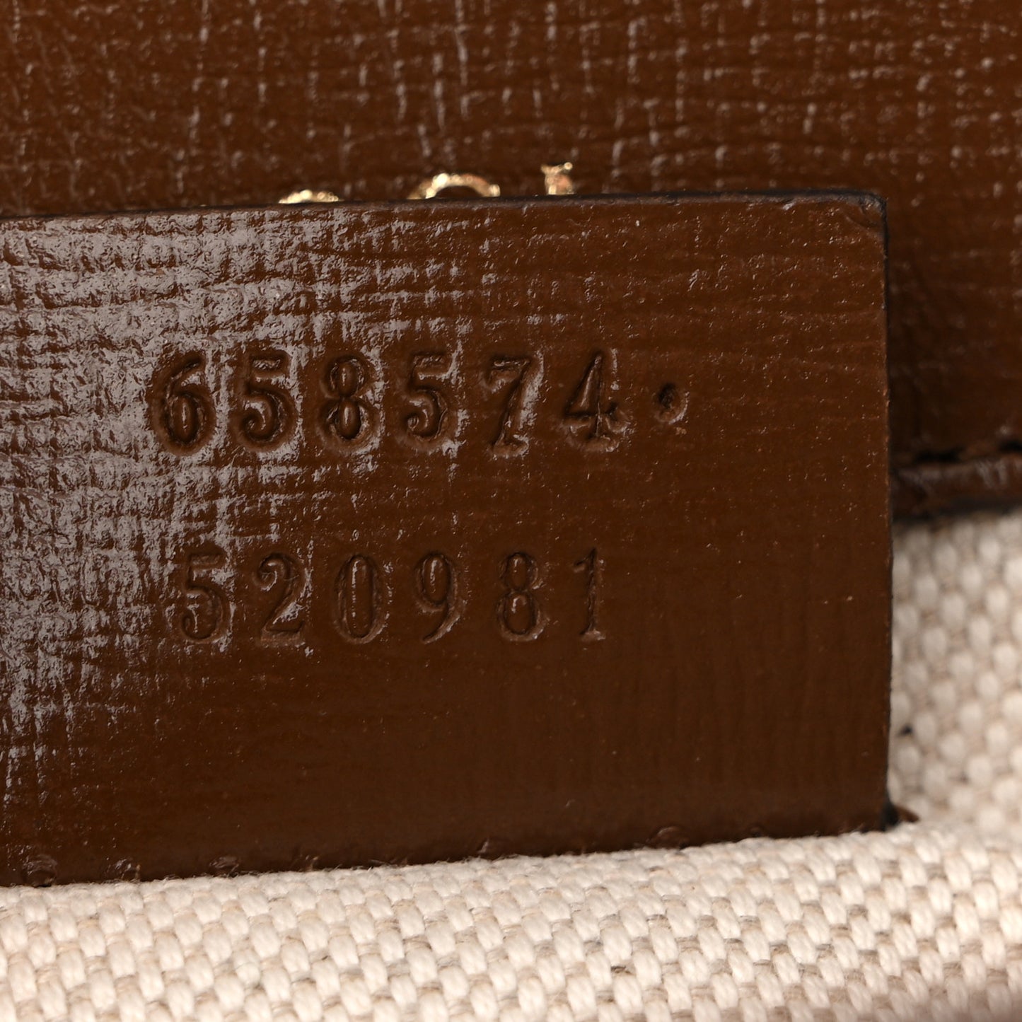 GG Supreme Monogram Web Mini Horsebit 1955 Shoulder Bag Beige Brown Sugar