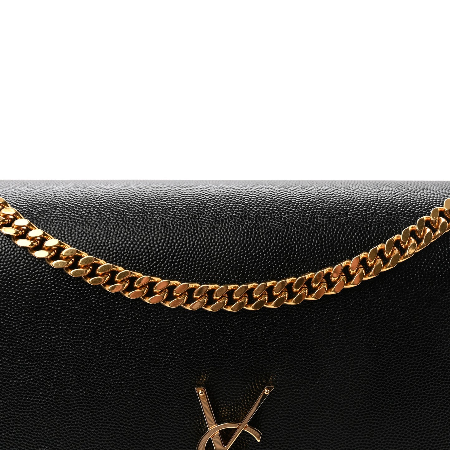 Grain De Poudre Large Classic Monogram Kate Satchel Black