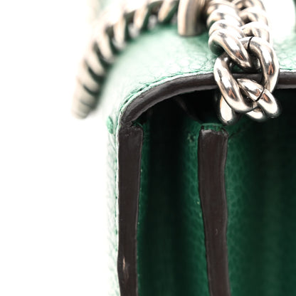 Gucci Pebbled Calfskin Small Dionysus Shoulder Bag Emerald 13 of 13