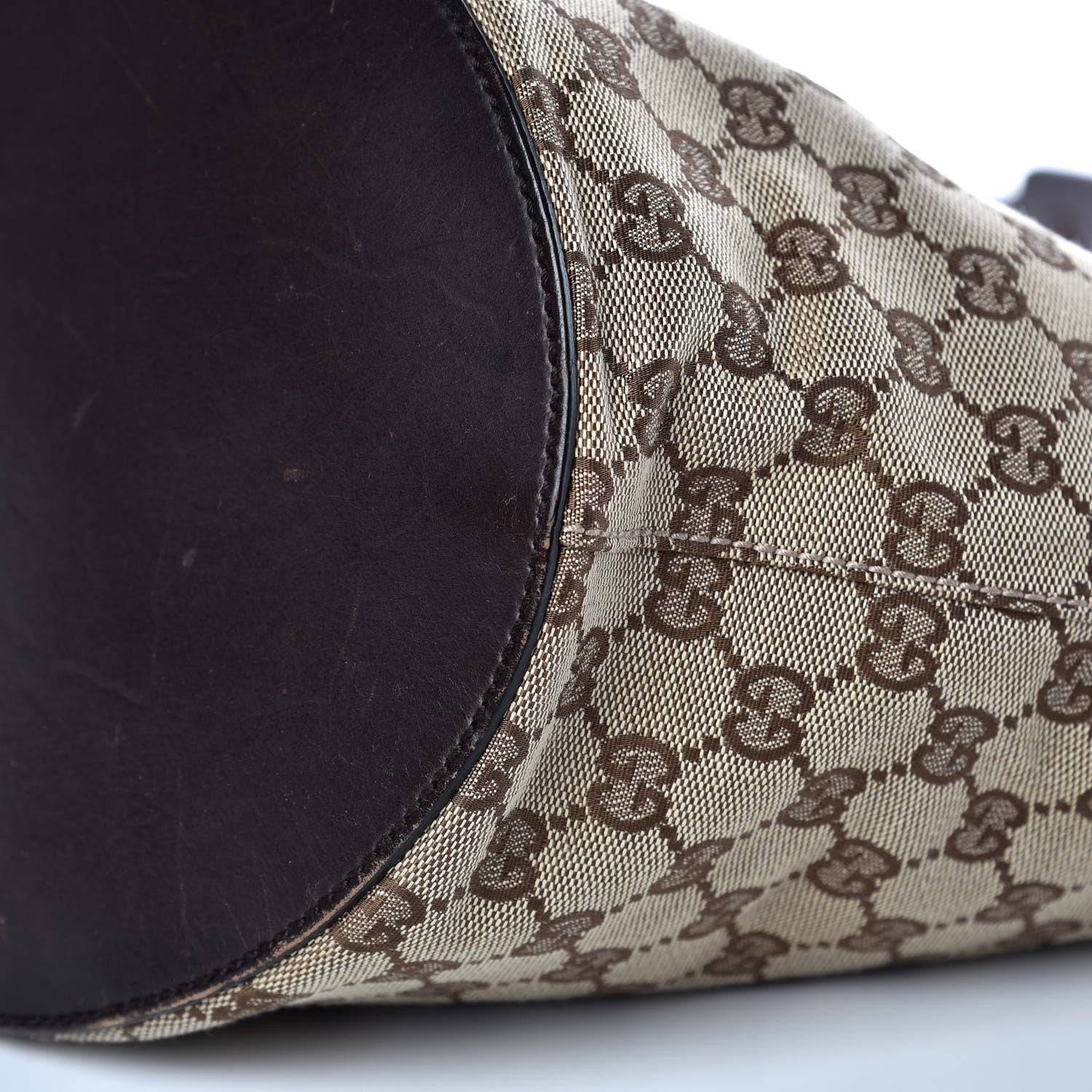 Gucci Monogram Bucket Bag Brown 7 of 15