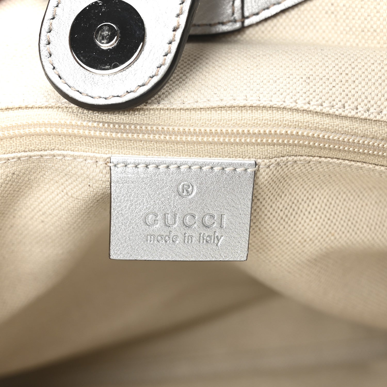 Gucci Guccissima Medium Sukey Tote Silver 6 of 10