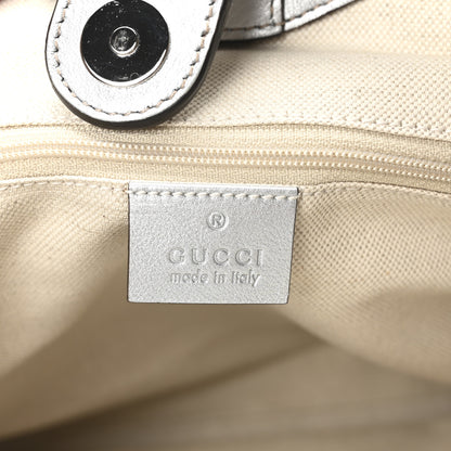 Gucci Guccissima Medium Sukey Tote Silver 6 of 10