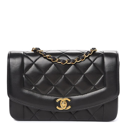 Chanel Lambskin Quilted Small Single Flap Black 1 of 12