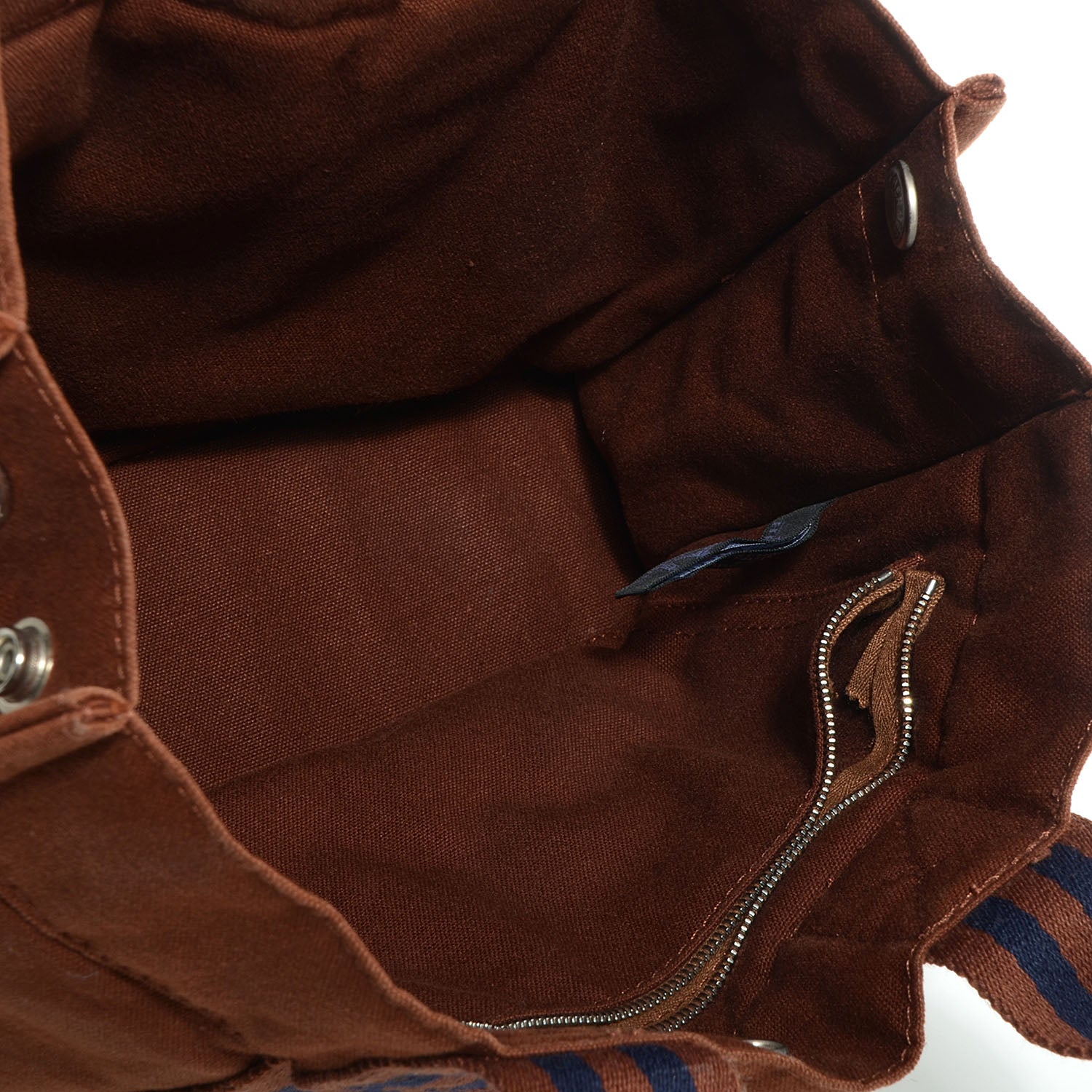 Hermes Cotton Canvas Fourre Tout PM Tote Brown 5 of 10
