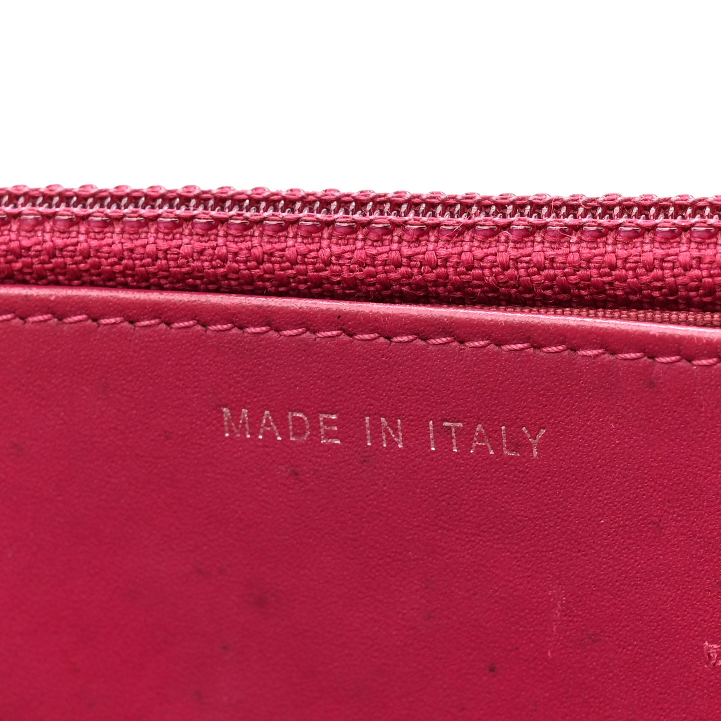 Patent Quilted Brilliant Wallet On Chain WOC Coral