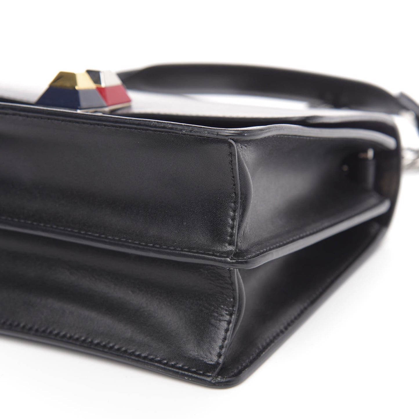 Vitello Liberty Studded Small Kan I Shoulder Bag Black Multicolor
