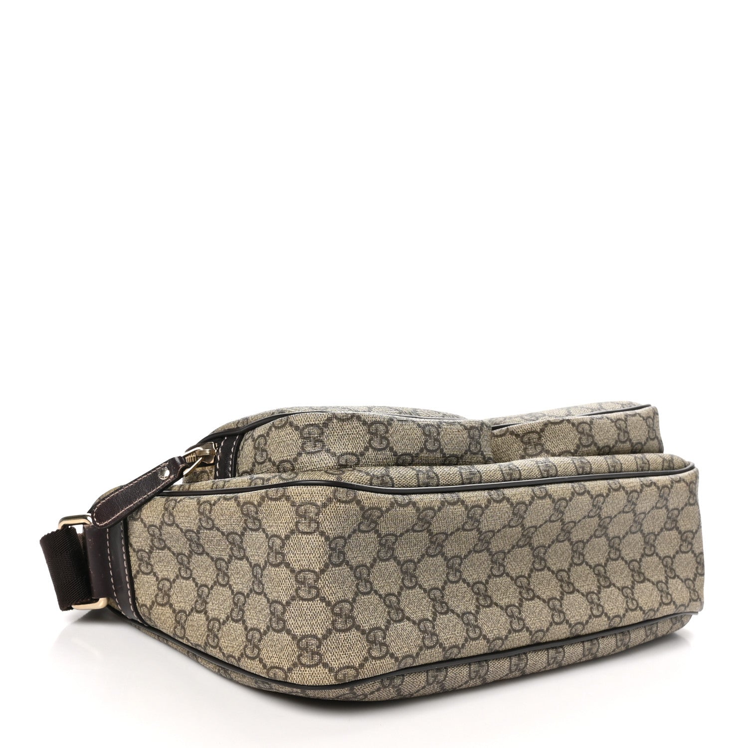 Gucci GG Plus Monogram Front Pocket Messenger Dark Brown 4 of 10