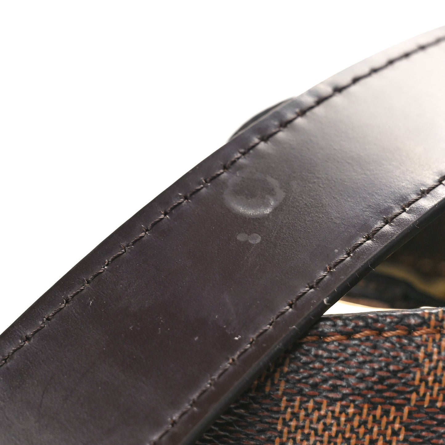 Cuir Taurillon Damier Ebene Normandy Magnolia