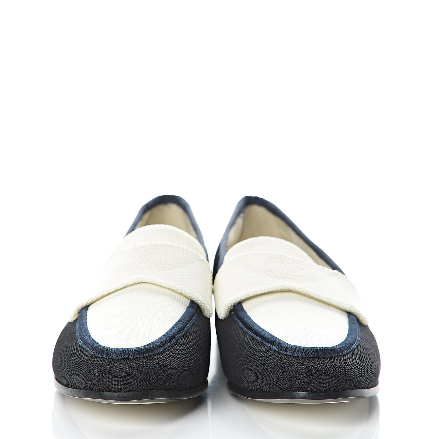 Canvas CC Loafers 37 Black White