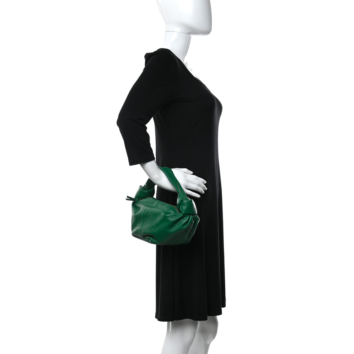 Nappa Mini Double Knot Bag Racing Green