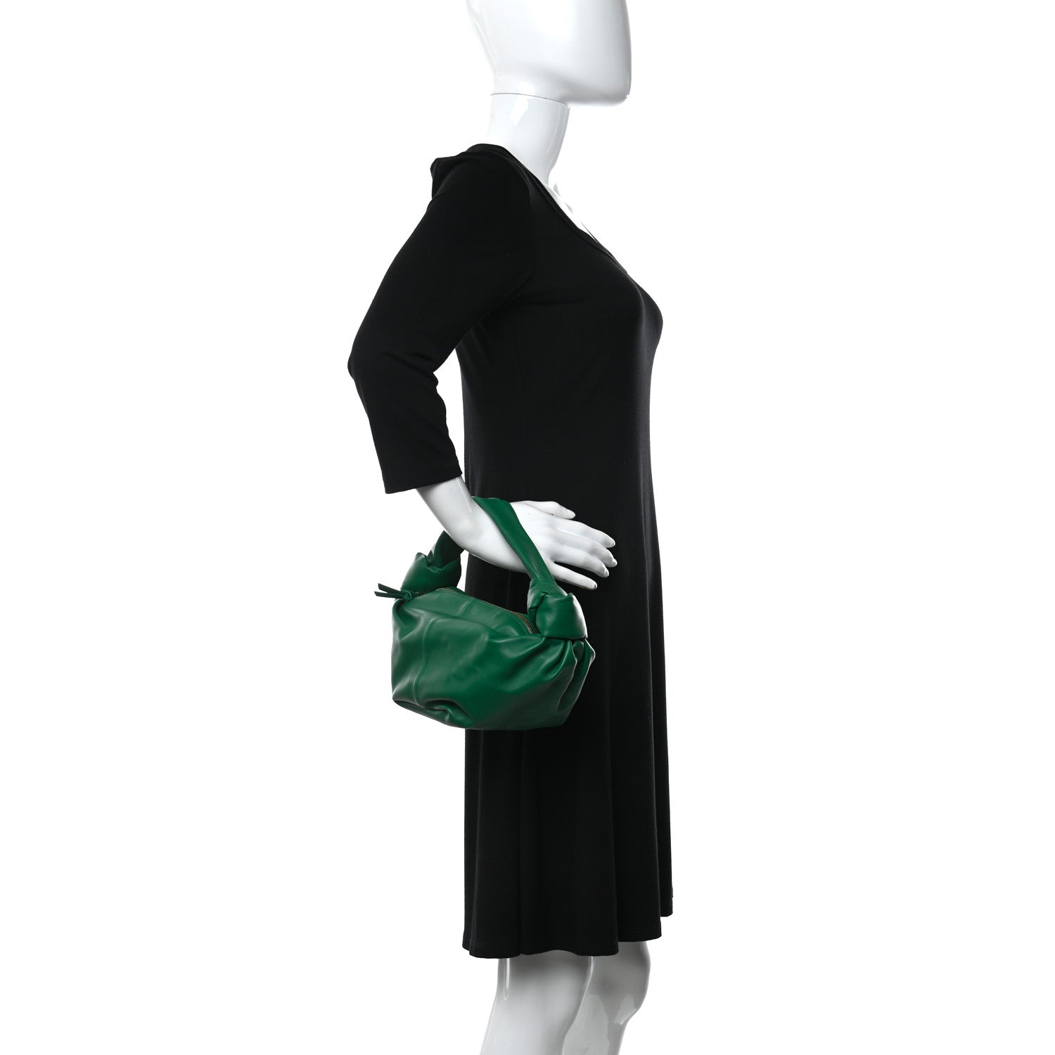 Bottega Veneta Nappa Mini Double Knot Bag Racing Green 2 of 10