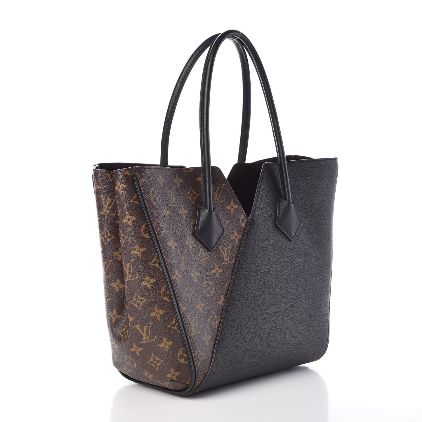 Calfskin Monogram Kimono Tote Black