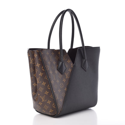 Louis Vuitton Calfskin Monogram Kimono Tote Black 3 of 9