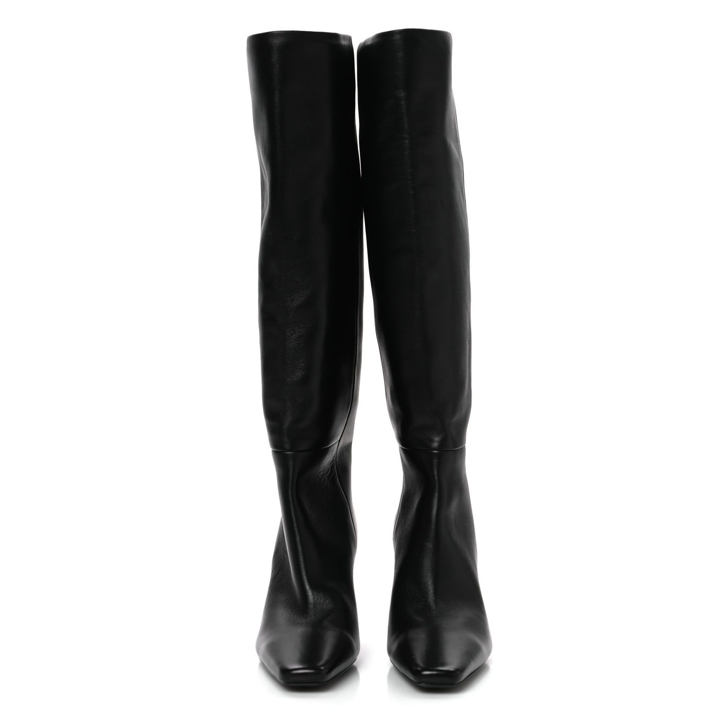Calfskin Jill Knee High Boots 39 Black