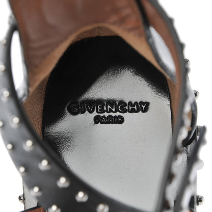 Givenchy Calfskin Studded Elegant Flat Sandals 36.5 Black 10 of 11