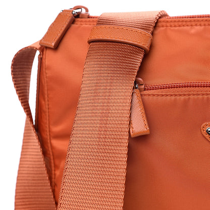 Prada Nylon Vela Flat Messenger Bag Papaya 10 of 10