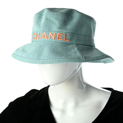 Chanel Denim CC Bucket Hat M Light Blue 2 of 8
