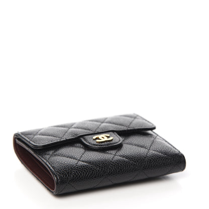 Chanel Caviar Quilted Compact Flap Wallet Black 3 of 7