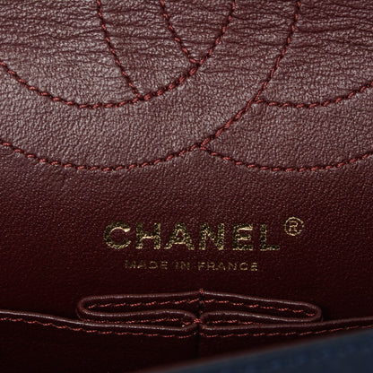 Chanel Distressed Patent Quilted 2.55 Reissue 226 Flap Navy 6 of 7