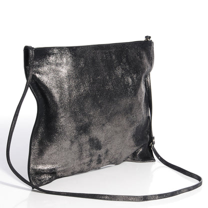 Balenciaga Metallic Calfskin Milkyway Ligne Papier Messenger Black 3 of 10
