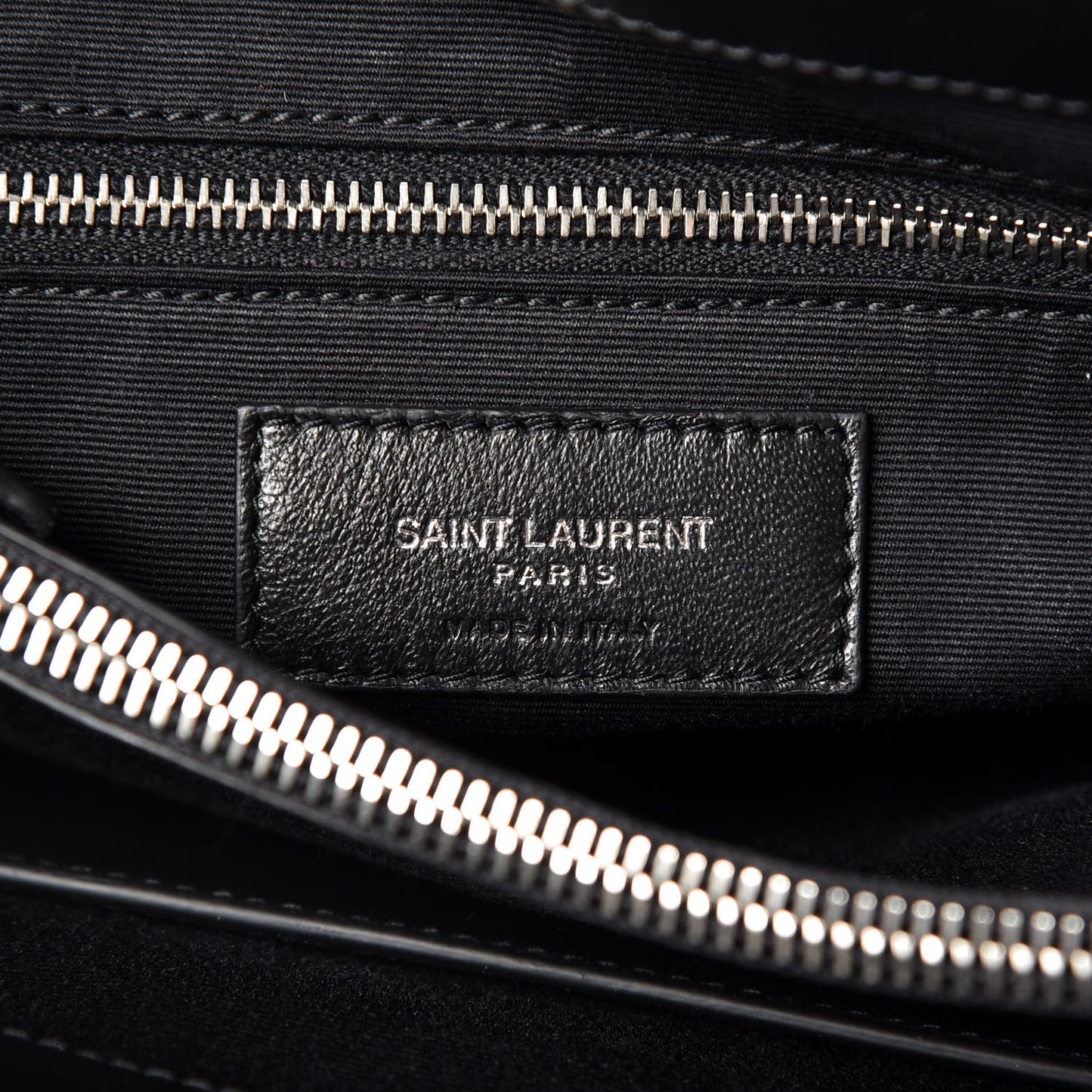Calfskin Y Quilted Monogram Medium Loulou Satchel Black