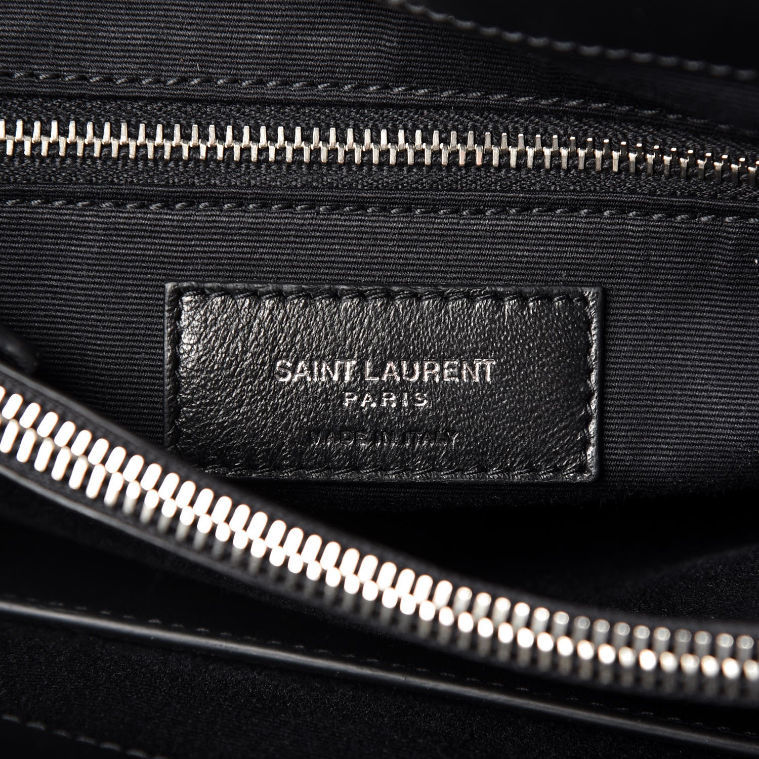 Saint Laurent Calfskin Y Quilted Monogram Medium Loulou Satchel Black 7 of 9