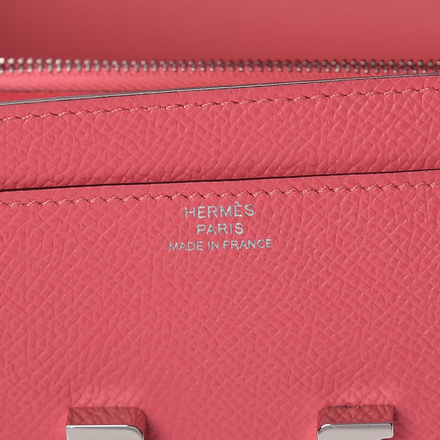 Hermes Epsom Constance Long Wallet Rose Azalee 6 of 11