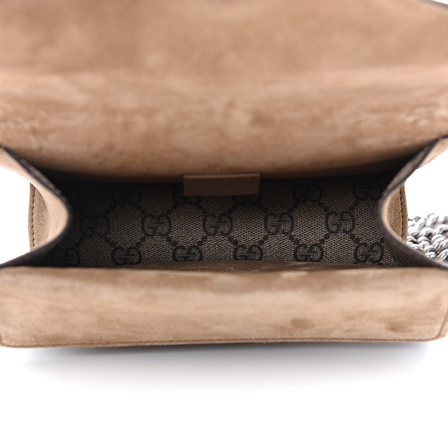 GG Supreme Monogram Mini Dionysus Shoulder Bag Taupe