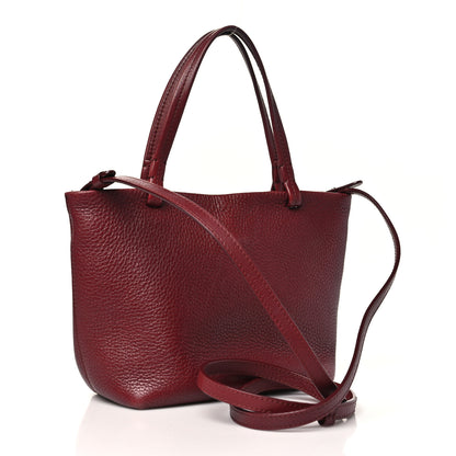 The Row Grained Calfskin Small Park Tote Terracotta 3 of 11