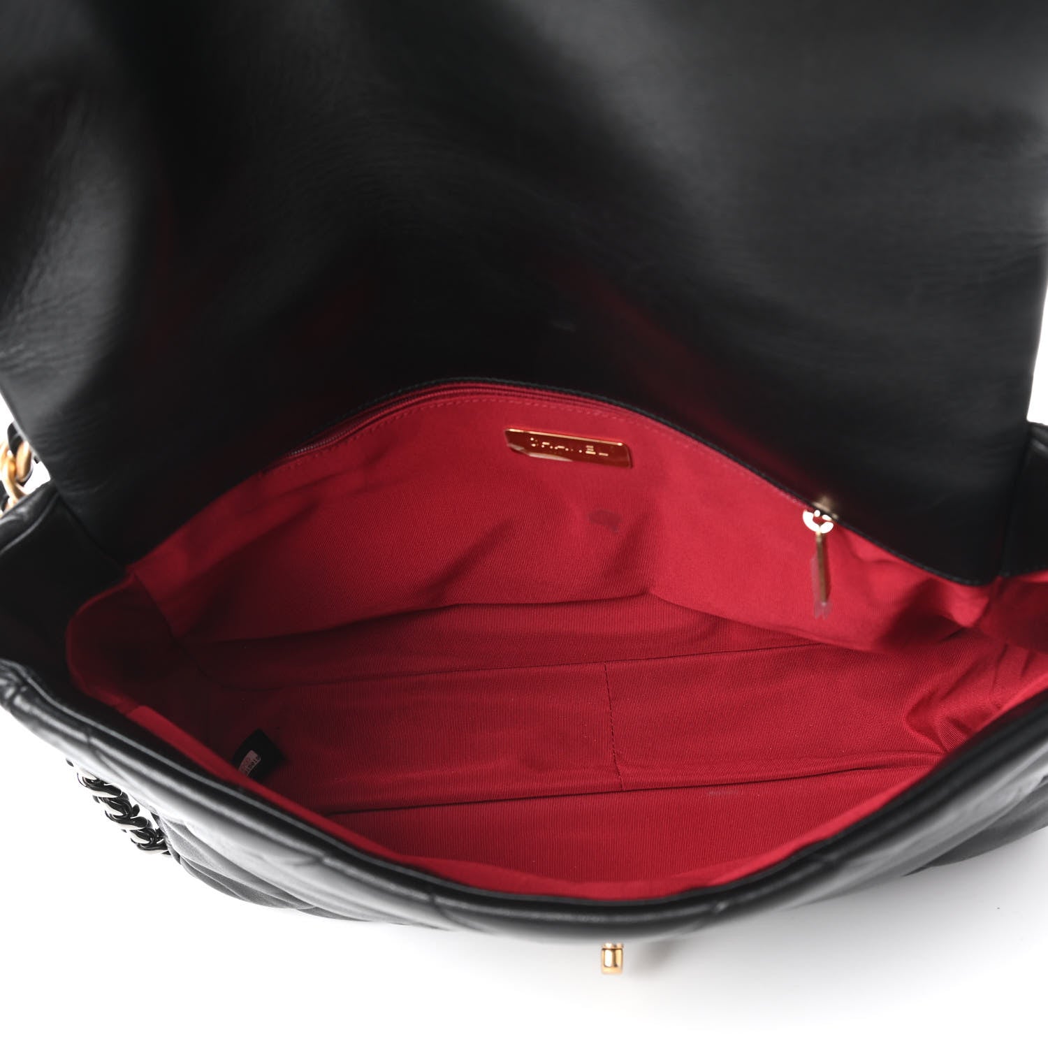 Chanel Goatskin Quilted Maxi Chanel 19 Flap Black 5 of 10