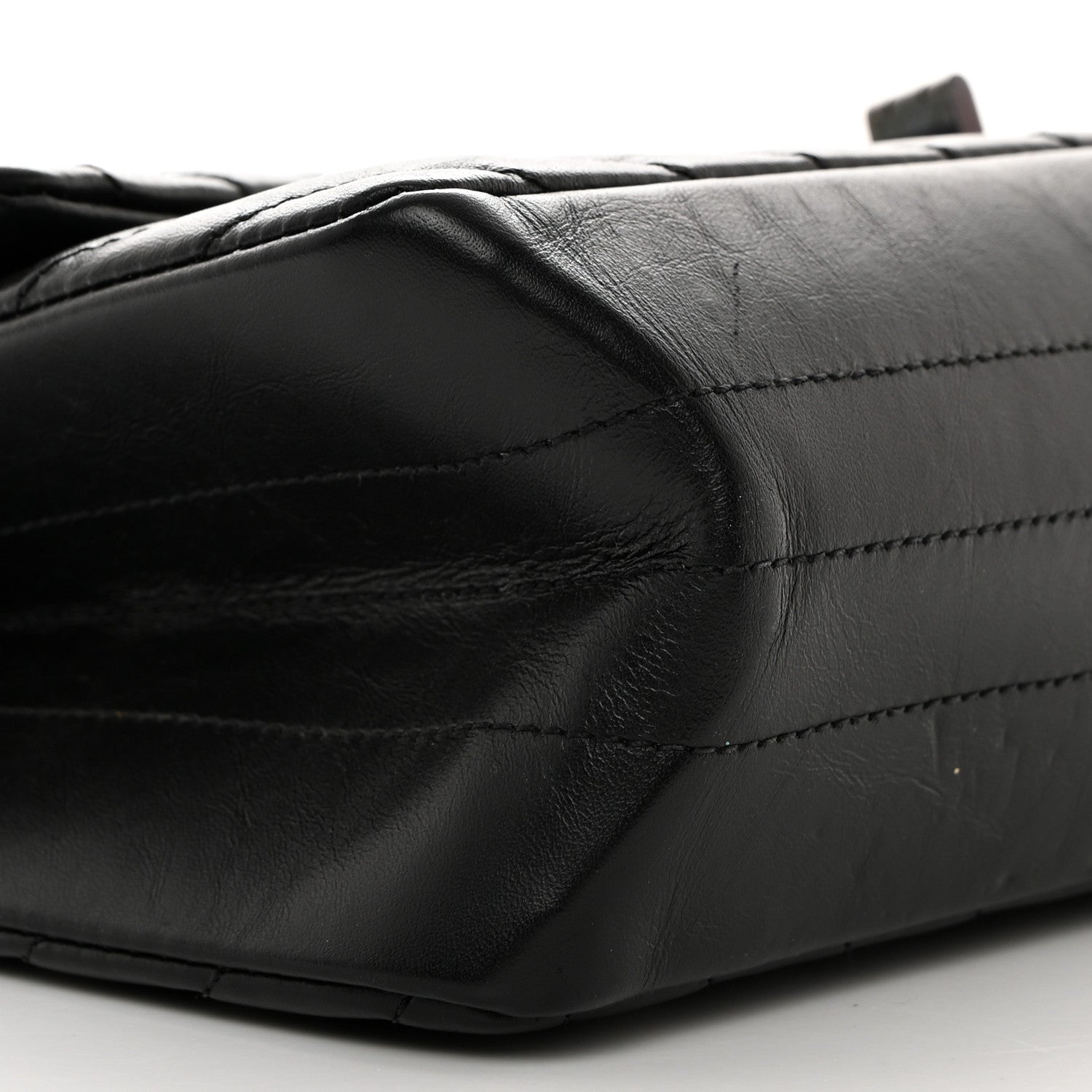 Chanel Aged Calfskin Chevron Quilted 2.55 Reissue 226 So Black 9 of 12