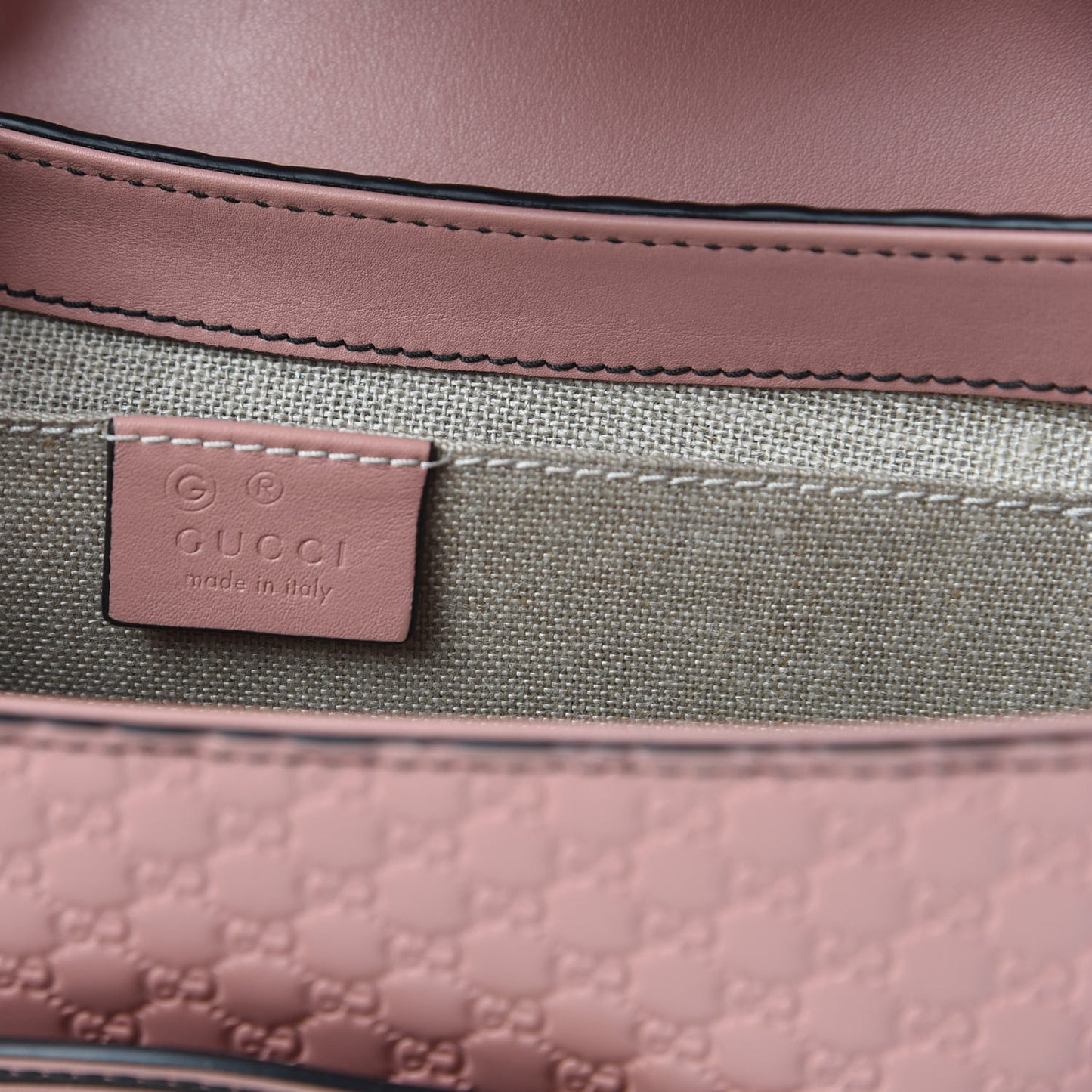 Microguccissima Medium Emily Chain Shoulder Bag Soft Pink