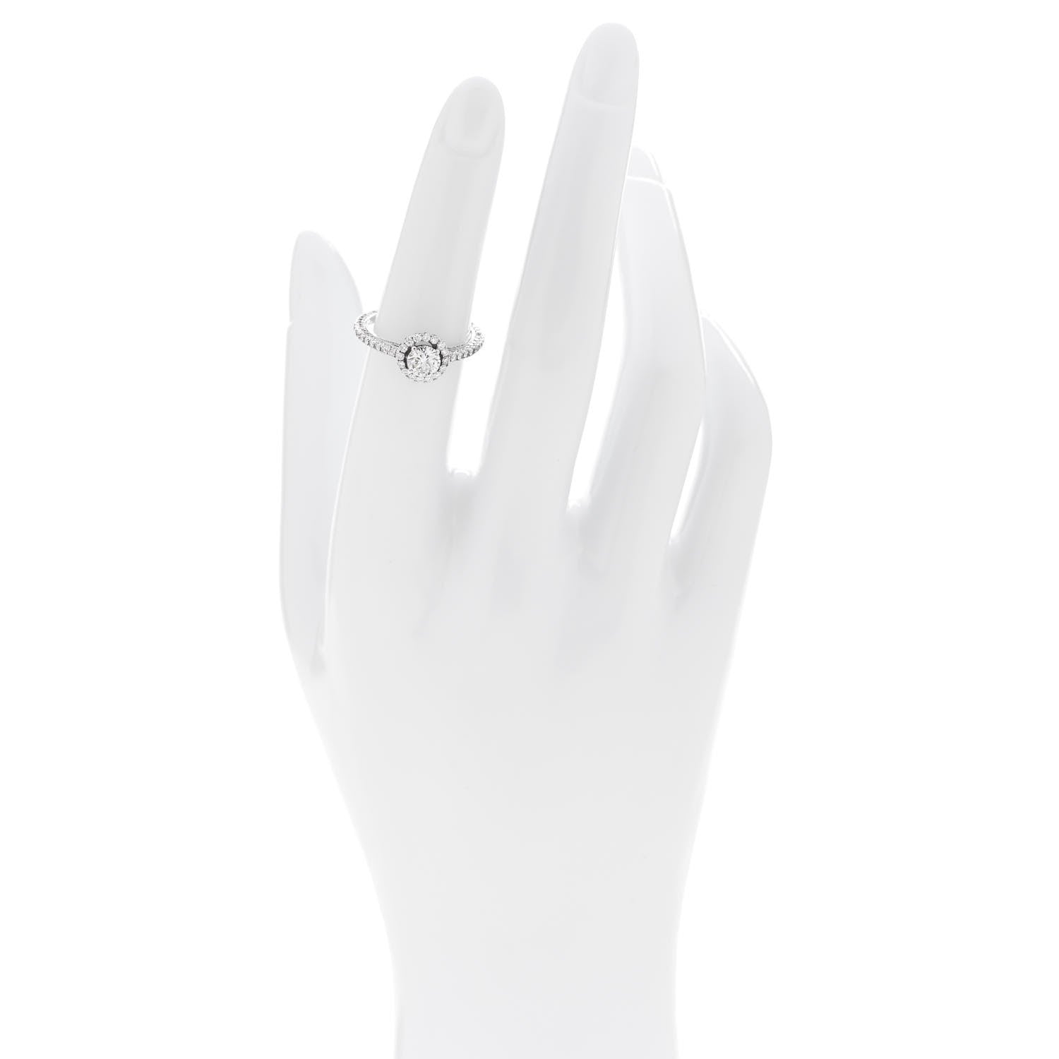 Graff 18K White Gold Diamond .50ct Constellation Round Engagement Ring 51 5.75 2 of 7