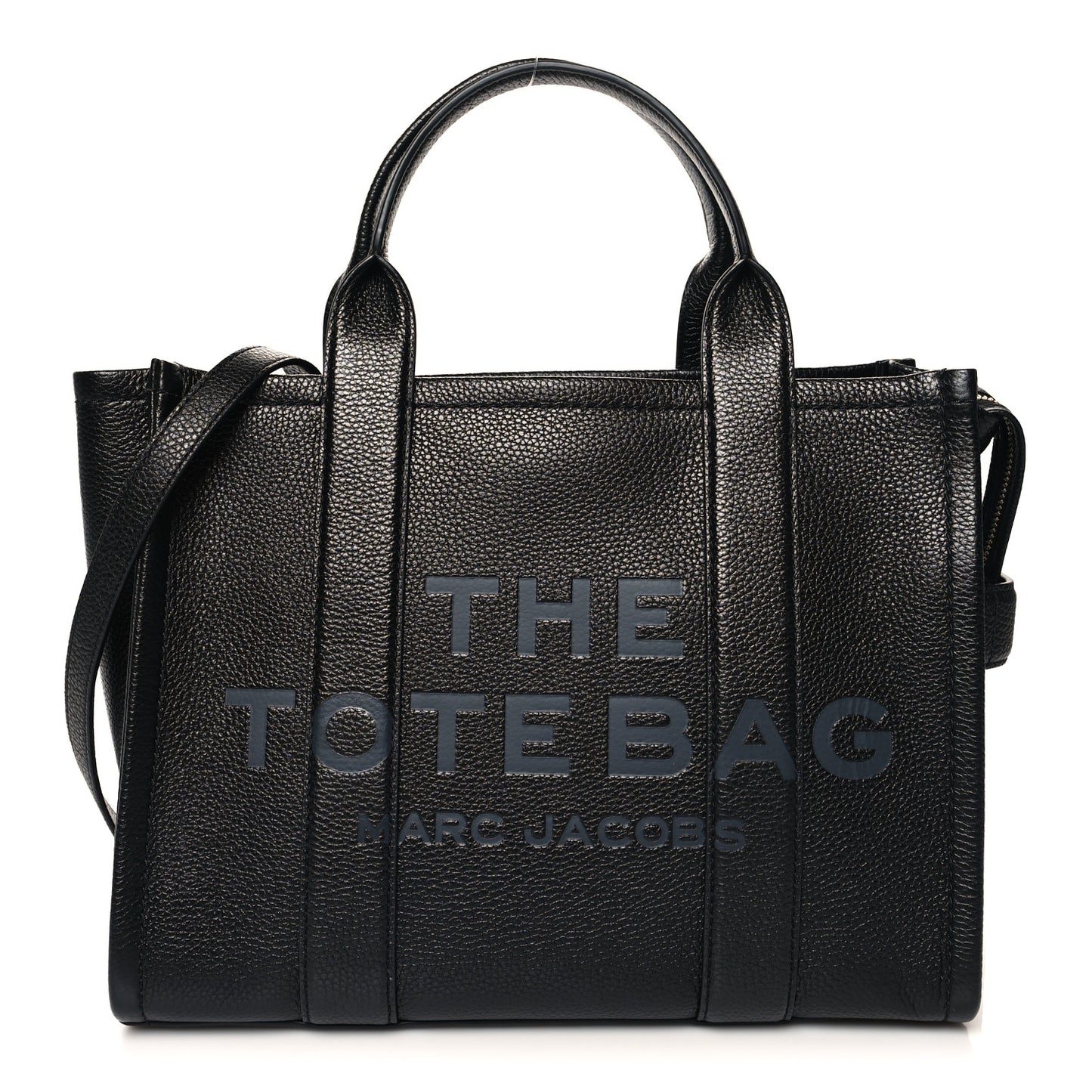 Grained Calfskin Medium The Tote Bag Black