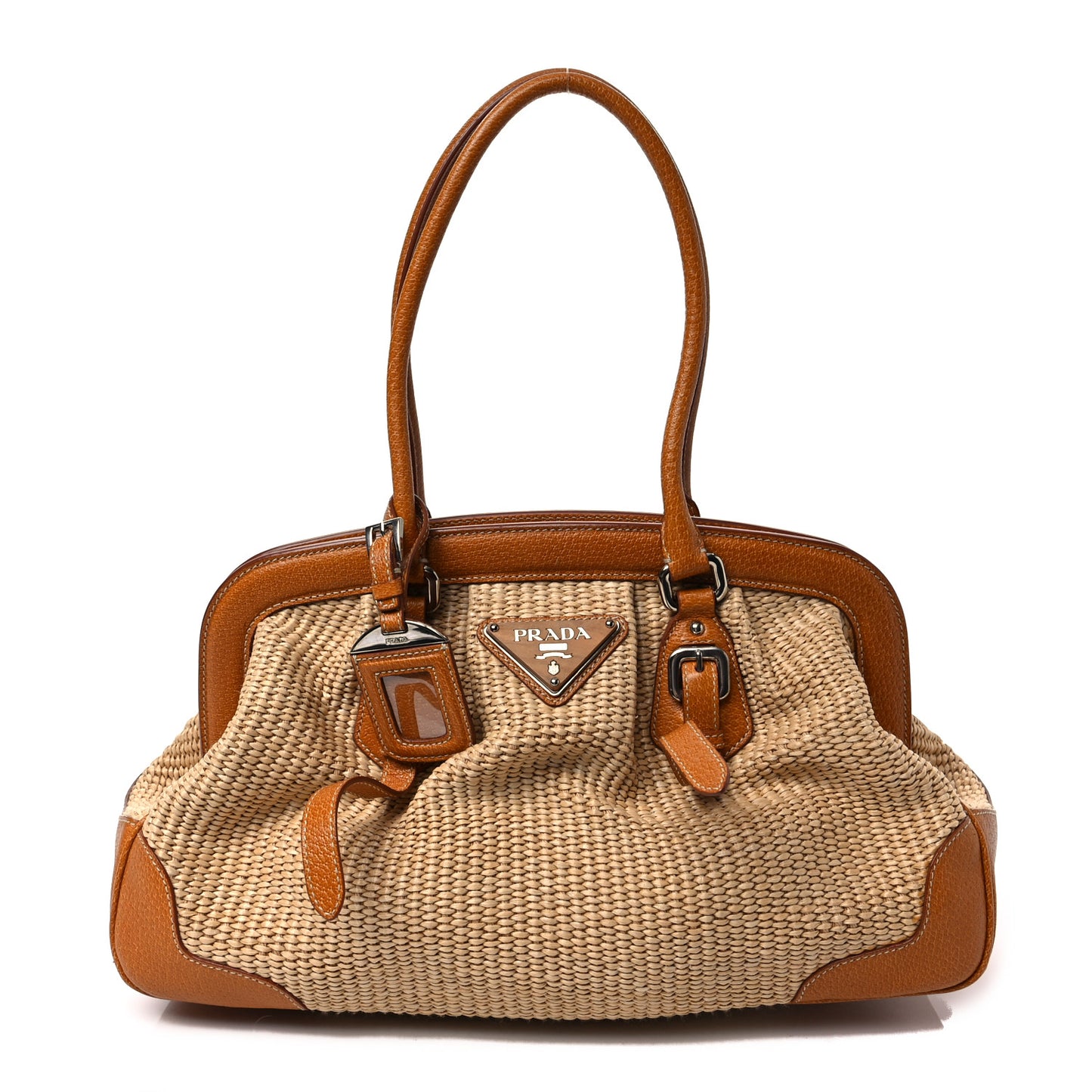 Paglia Cinghiale Small Frame Bag Naturale Cuoio