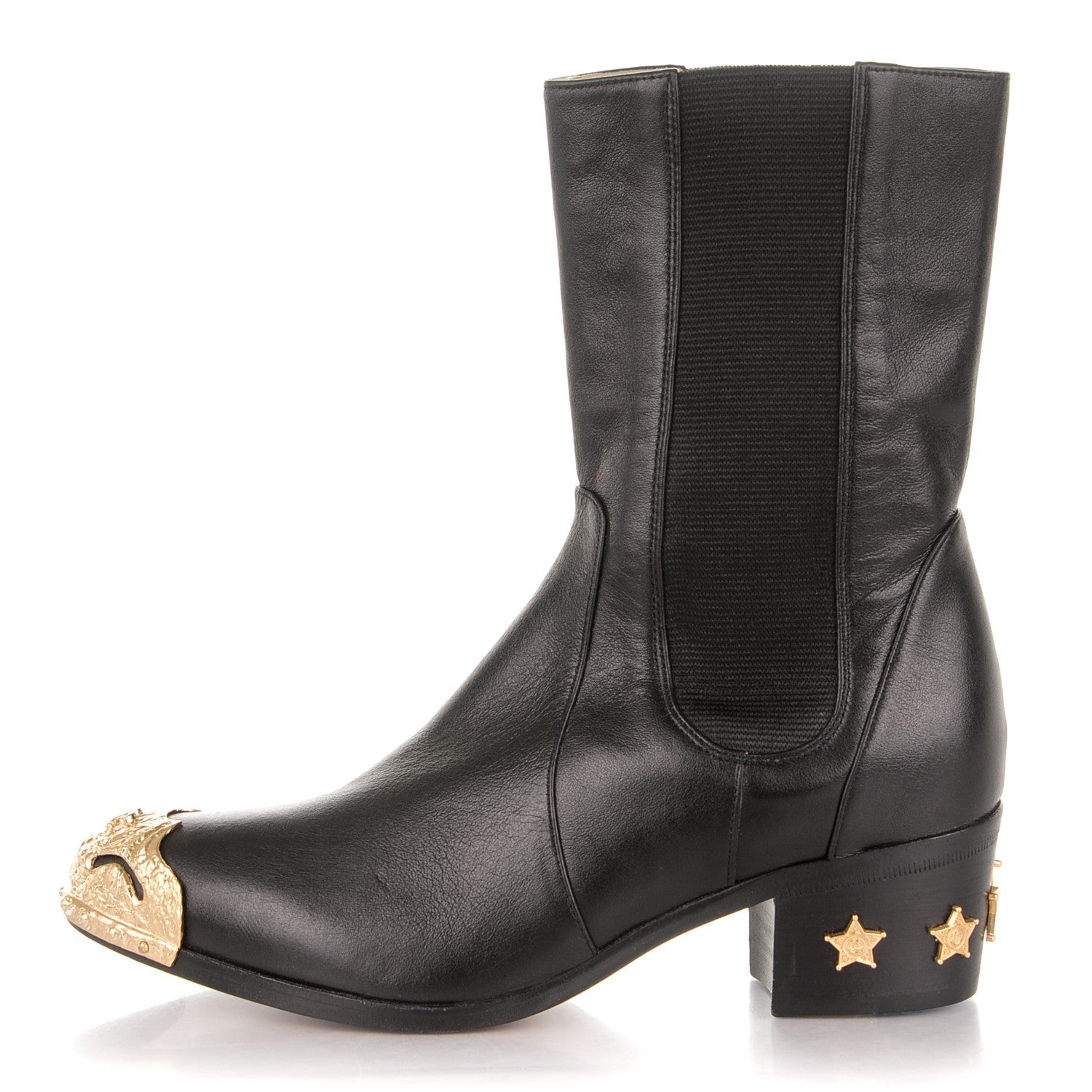 Chanel Calfskin Paris Dallas Boots 36 Black 1 of 7