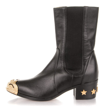 Chanel Calfskin Paris Dallas Boots 36 Black 1 of 7
