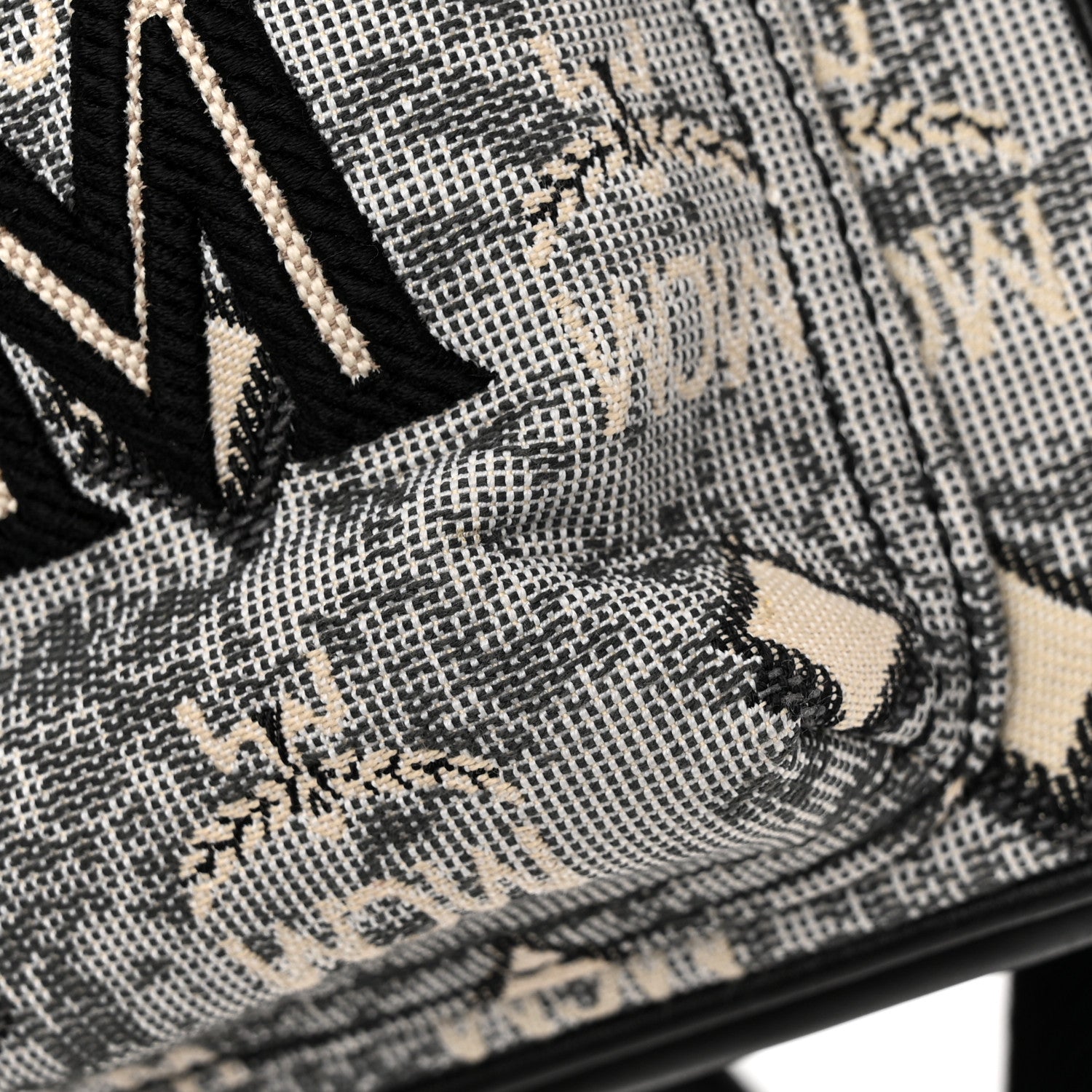 MCM Jacquard Monogram Mini Backpack Grey 15 of 19