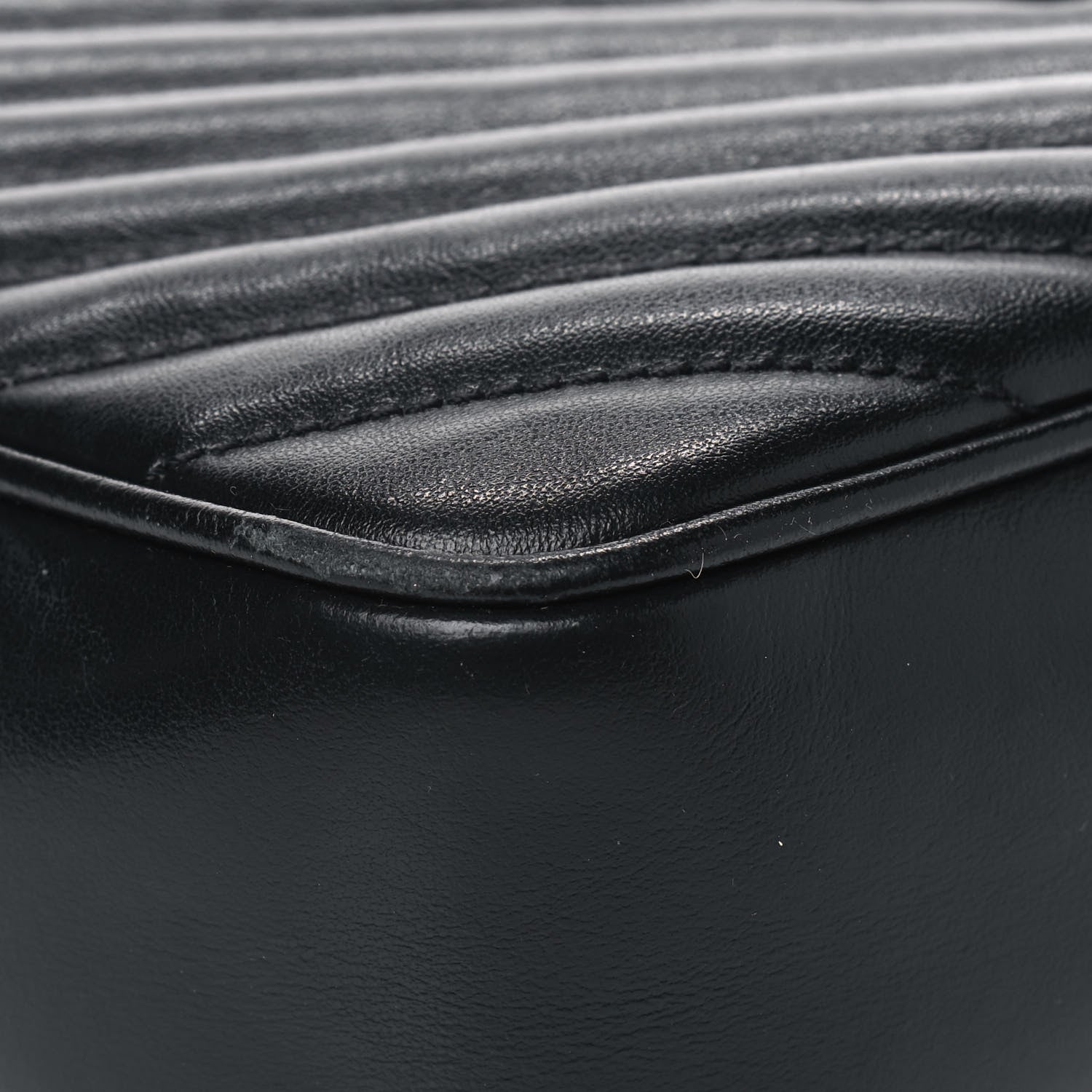 Saint Laurent Calfskin Matelasse Monogram Lou Camera Bag Black 5 of 9
