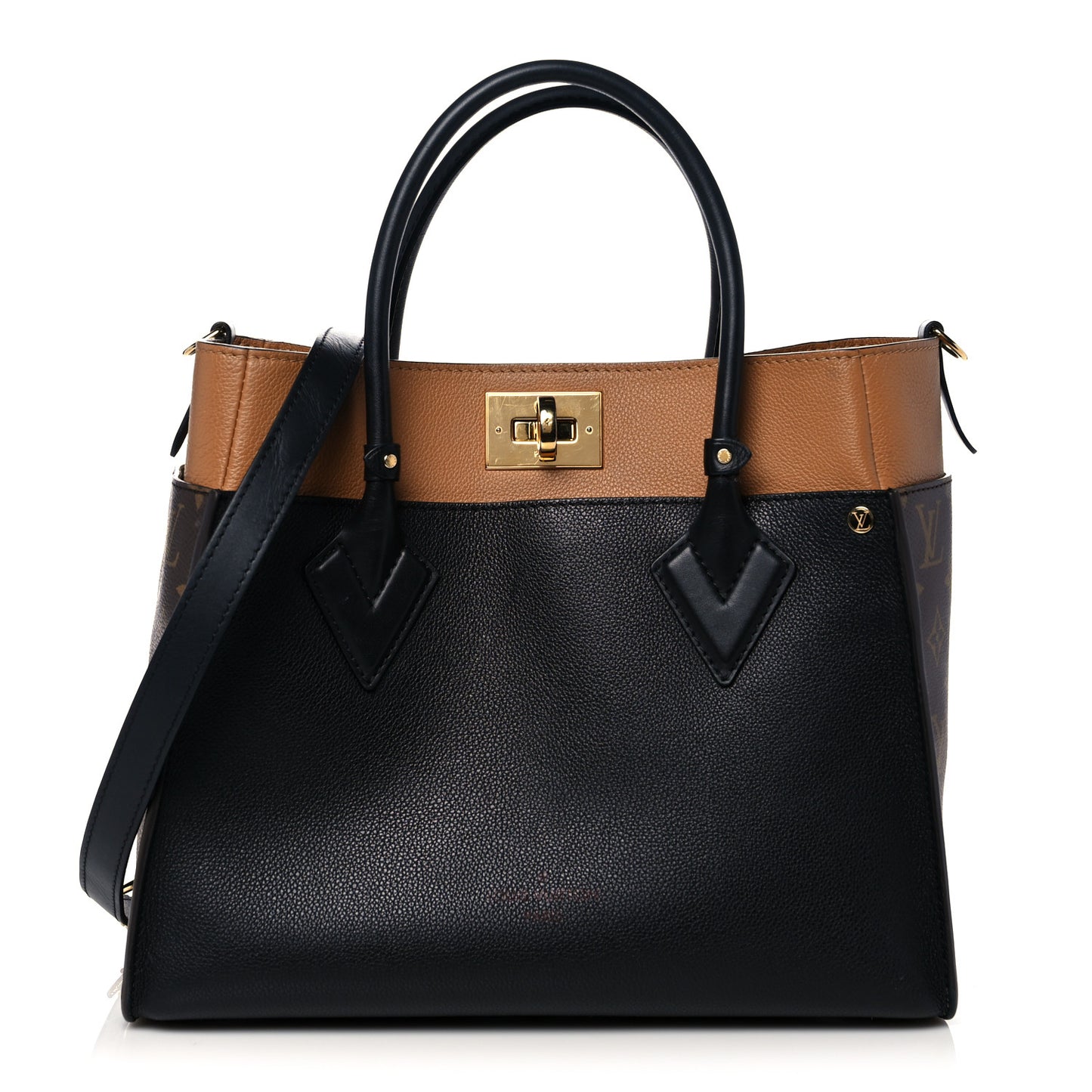 Calfskin Monogram On My Side Black
