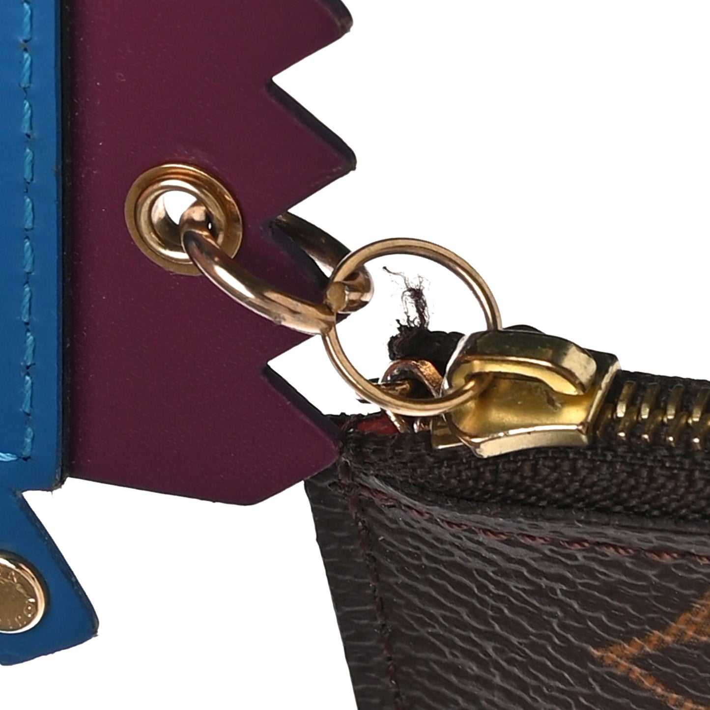 Monogram Totem Key Pouch Flamingo