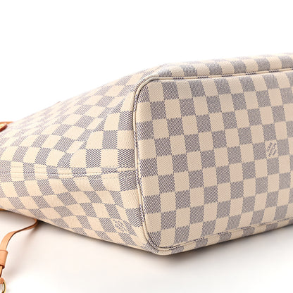 Louis Vuitton Damier Azur Neo Neverfull MM Rose Ballerine 6 of 10