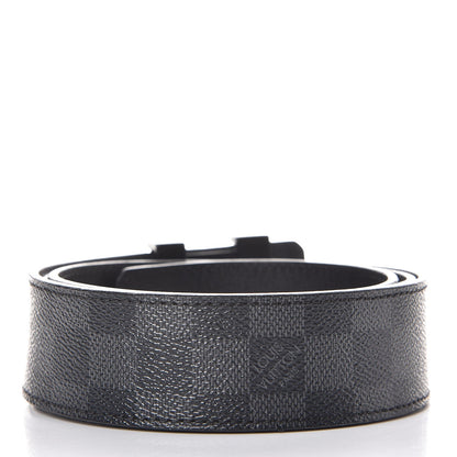 Louis Vuitton Damier Graphite 40mm LV Initiales Belt 100 40 3 of 8