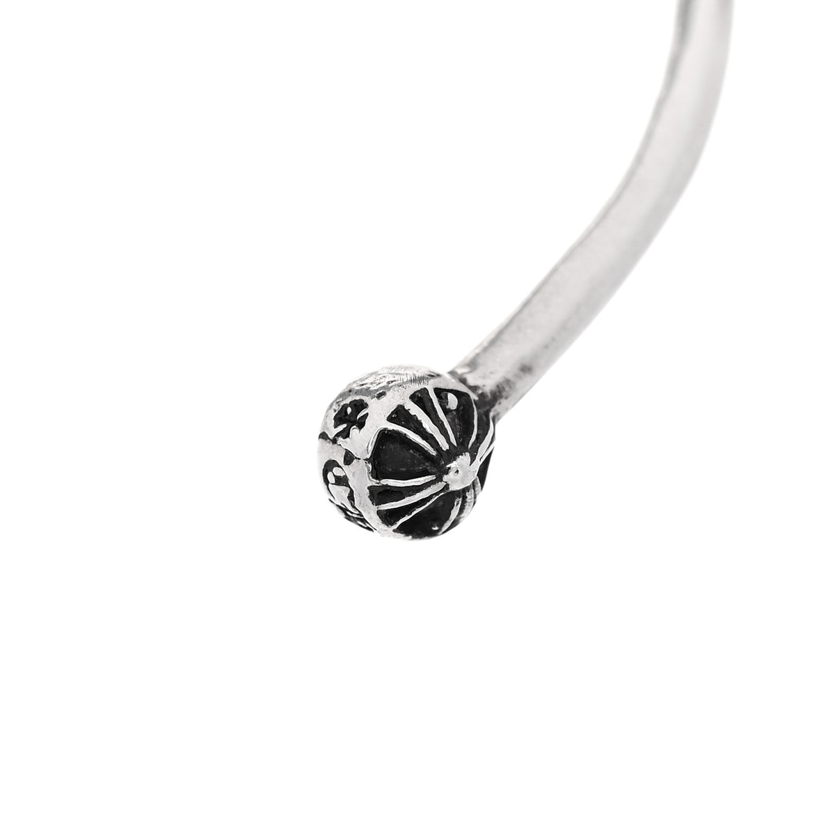 Sterling Silver Skinny Multi Cross Cuff Bracelet