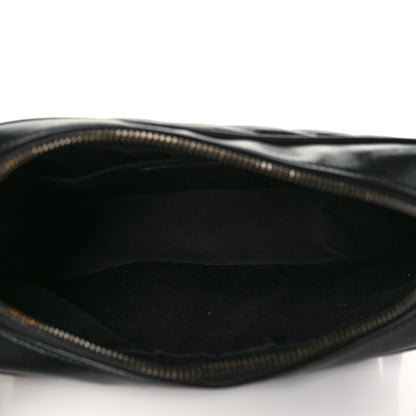 Saint Laurent Calfskin Matelasse Monogram Monochrome Lou Camera Bag Black 5 of 8