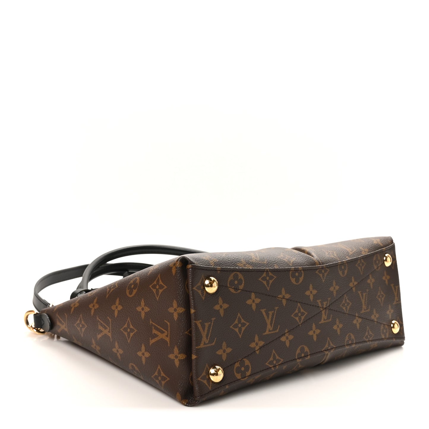 Monogram V Tote MM Khaki Cream