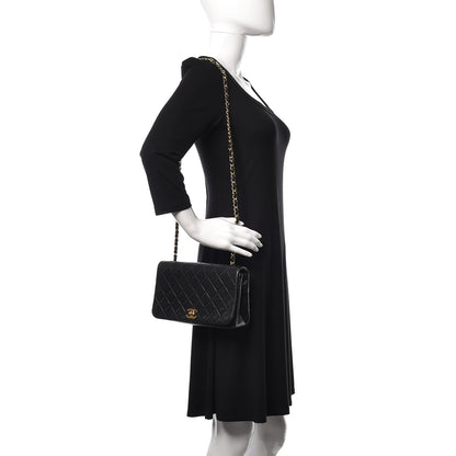 Chanel Lambskin Quilted Small Single Flap Black 2 of 13